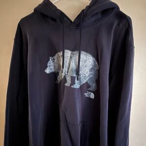 The North Face Black Sweater with Bear Graphic